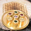 Pure Love Gold 7 crystal vortex shower with diamonds