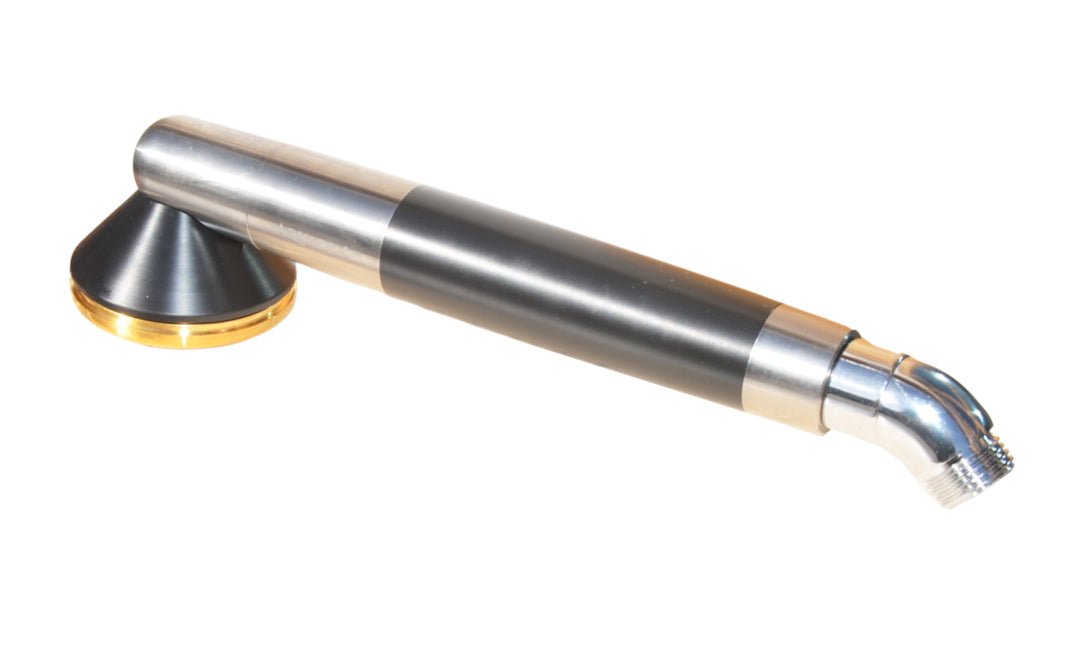 Gold shower handle detail