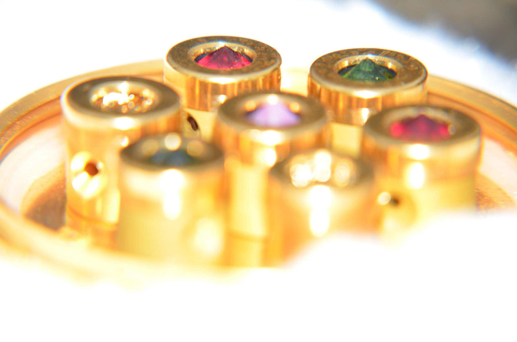 Pure Love Gold 7 macro of the golden vortex chambers
