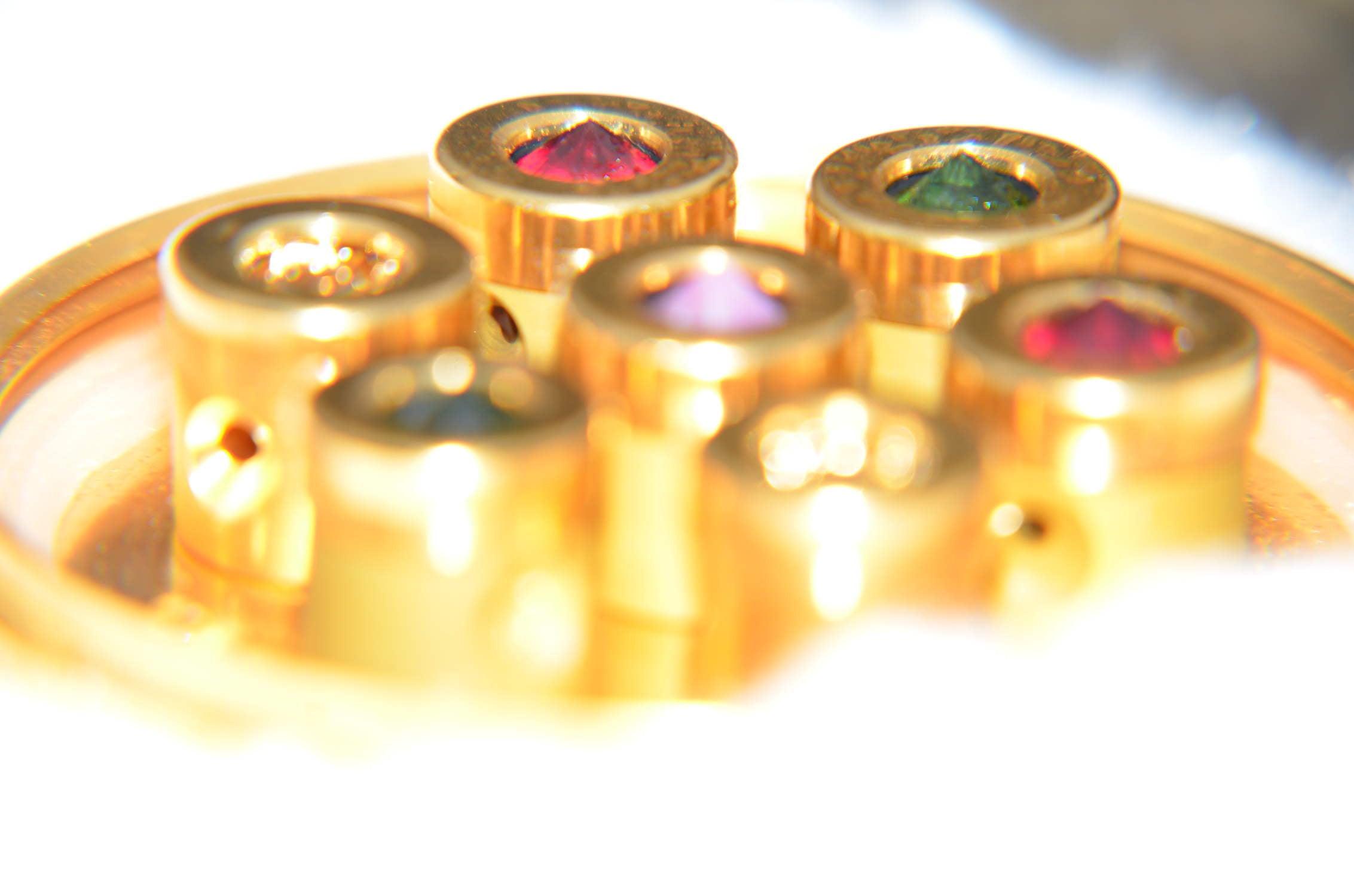 Pure Love Gold 7 macro of the golden vortex chambers